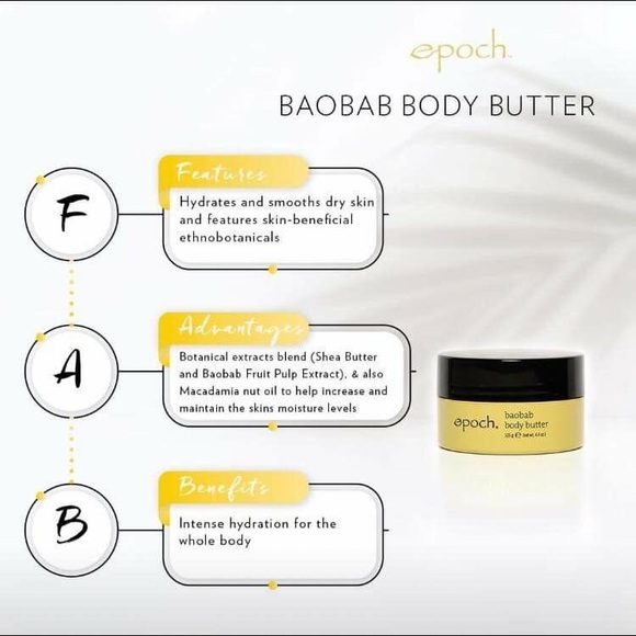1 - Nu Skin Epoch Baobab Body Butter
(SEE PHOTOS FOR BENEFITS, BEFORE & AFTER) - Picture 5 of 6